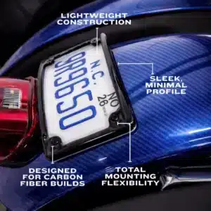 Alternative view of Custom Dynamics® Ultra Lite Low Profile License Plate Mount - CD-LWPM-KIT