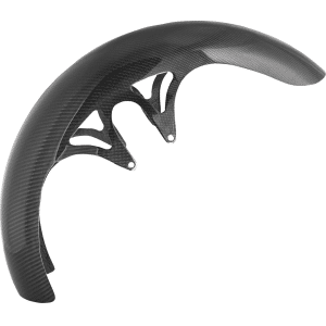 Arlen Ness® Front Fender - Wrapper - 21" - Carbon Fiber/Gloss - HD Touring '23-'25 210-084