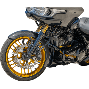 Arlen Ness® Carbon Fiber Front Fender - Wrapper - 19" - FLT '24-'25 210-028
