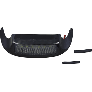 Custom Dynamics&reg; LED Front Fender Tip - White LED/Smoke Lens - Black GEN-FT-WS-BLK