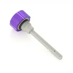 Alternative view of Figurati&reg; Performance Magnetic Transmission Dipstick for Harley-Davidson All Models - Knurled Purple