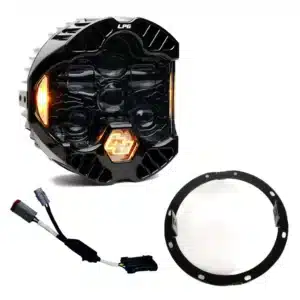 A10 Moto&reg; 14-23 HD Street Glide Baja Designs DOT LP6 Lighting Combo Kit - Bracket & Harness + 1 Clear DOT LP6 w/ Amber DRL