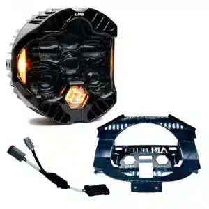 A10 Moto&reg; 23.5+ HD Street Glide Baja Designs DOT LP6 Lighting Combo Kit 127128 - Bracket & Harness + Clear DOT LP6 w/ Amber DRL