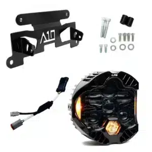 A10 Moto&reg; Low Rider ST "Cut In" Recessed DOT LP6 Mount Combo Kit - Bracket, Harness & D.O.T. Amber LP6
