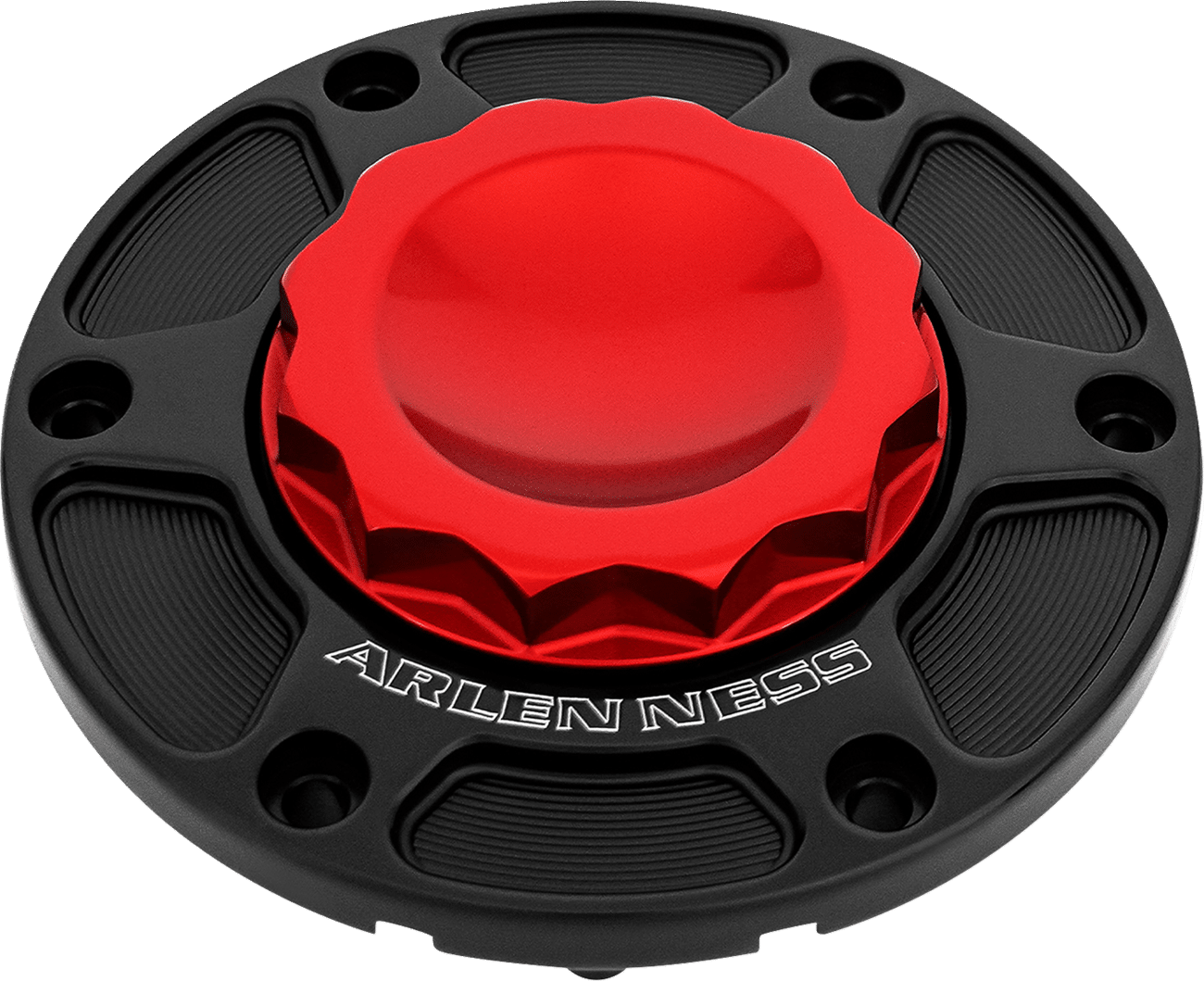 Arlen Ness&reg; 12 Point Gas Cap - Red 701-017