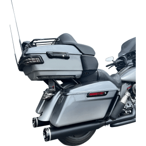 Khrome Werks&reg; 4-1/2" HP-Plus&reg; Slip-On Mufflers - Black with Tracer - Touring 202835