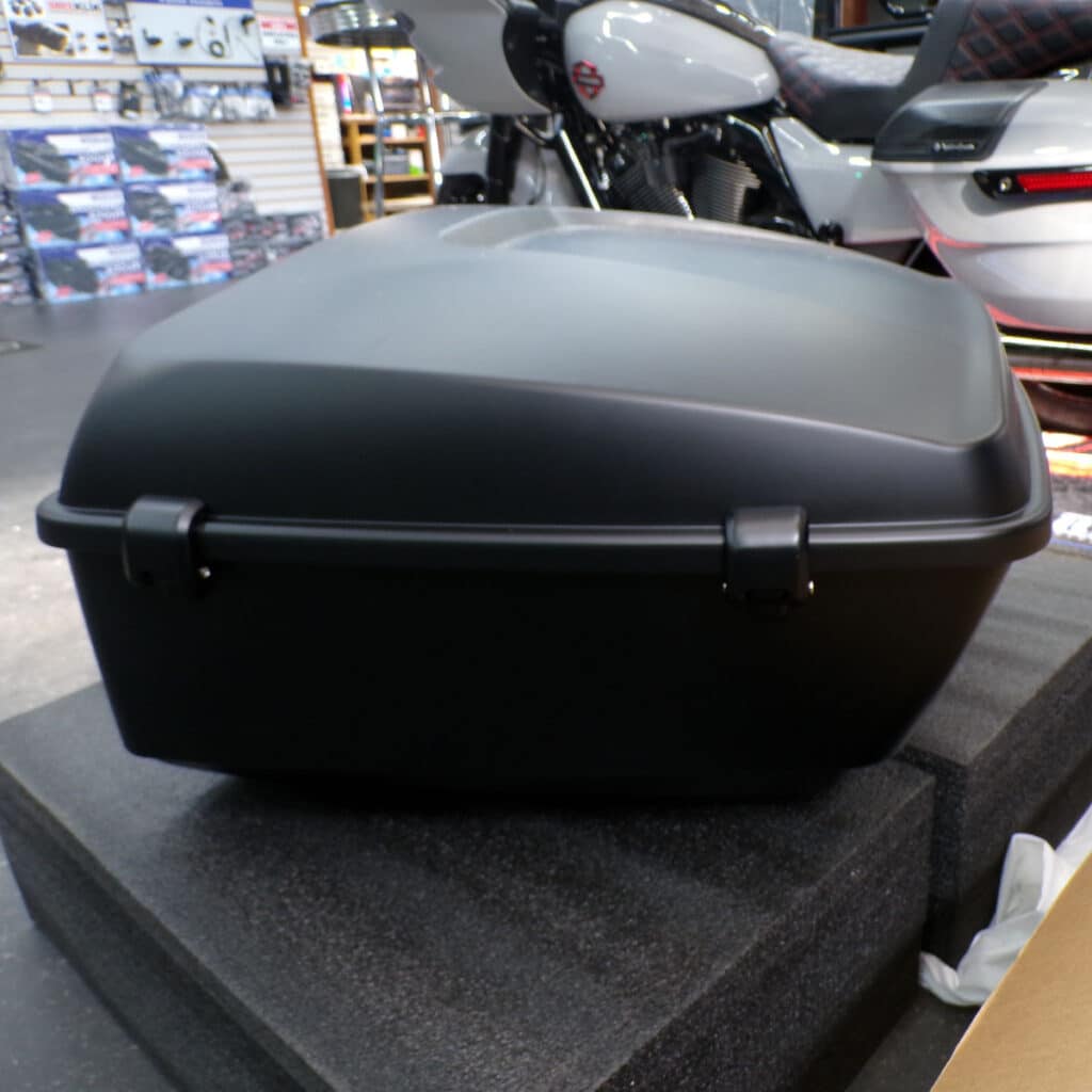 OPEN BOX - AdvanBlack® Denim Black King Tour Pak for 2014+ OEM H-D ...