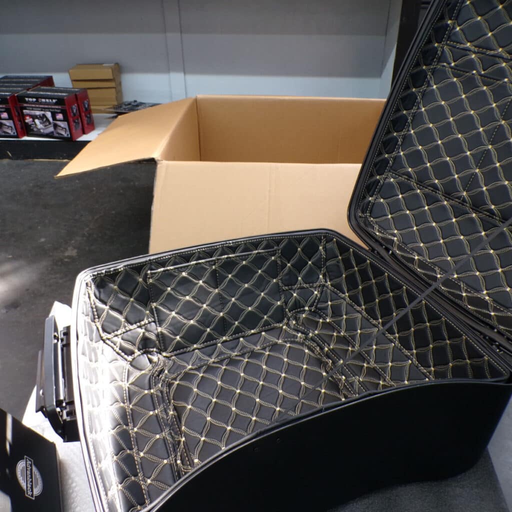OPEN BOX - AdvanBlack® Denim Black King Tour Pak for 2014+ OEM H-D ...